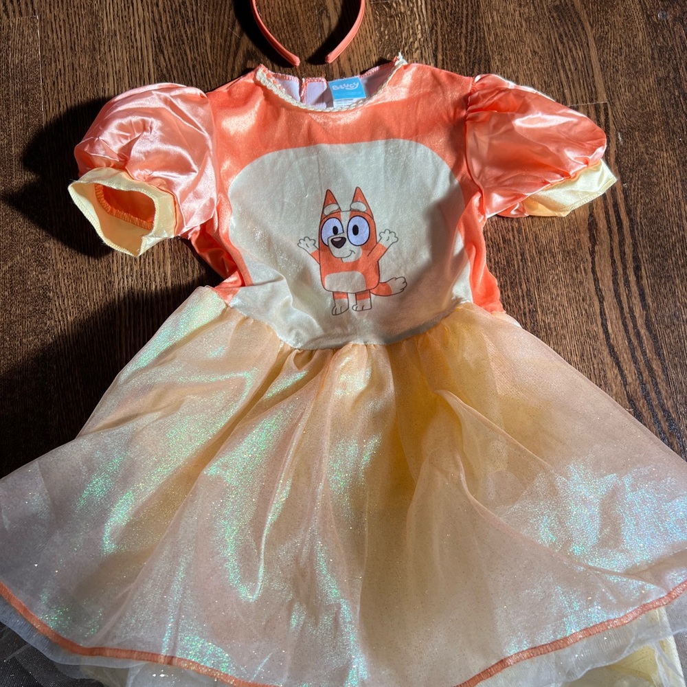 Girls' Bluey Bingo Dress Classic Costume - size 4 - 6x - Picture 6 of 8